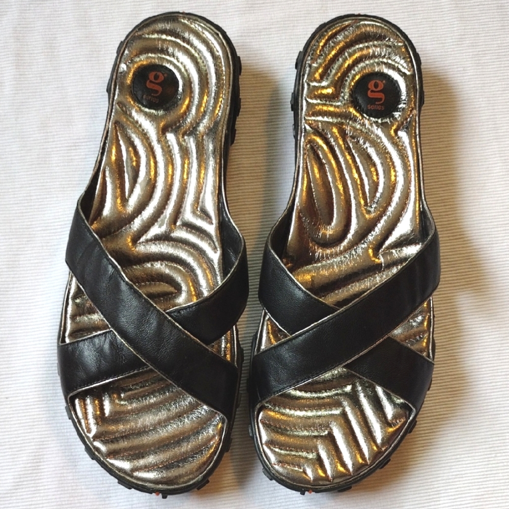 Nike Lab G Series Black Leather Sandal